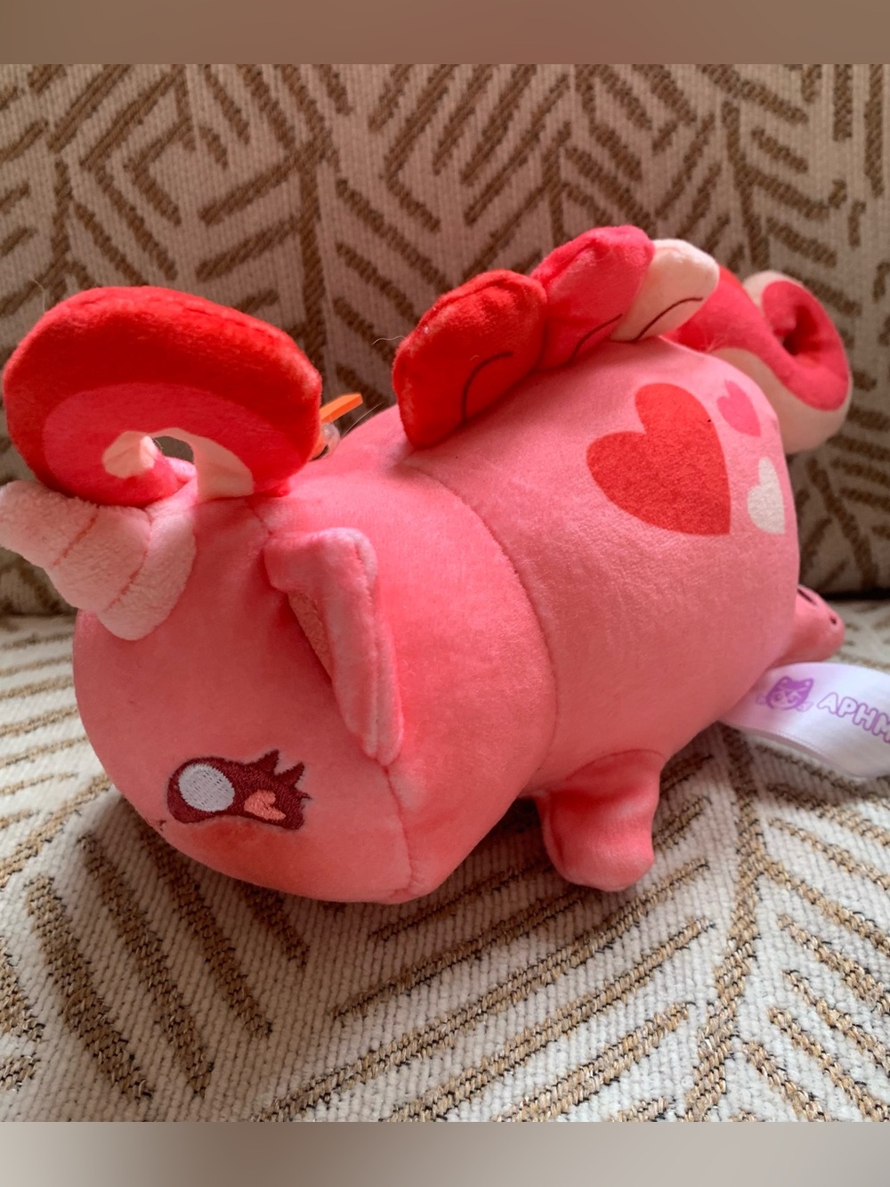 Aphmau MeeMeows Red Unicorn Cat Plush Stuffed Animal Limited Edition 6"